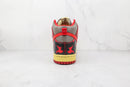 Nike Dunk High Red Acid Wash